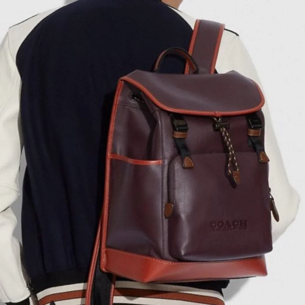 Coach League Flap Backpack In Colorblock - Picture 10 of 10